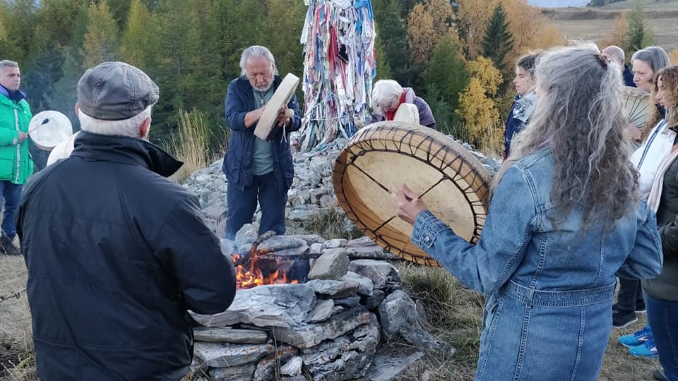 Il Tamburo Sciamanico Angaangaq con Tamburo Celtico